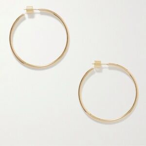 Jennifer FisherBaby Thread Gold-Plated Hoop Earrings